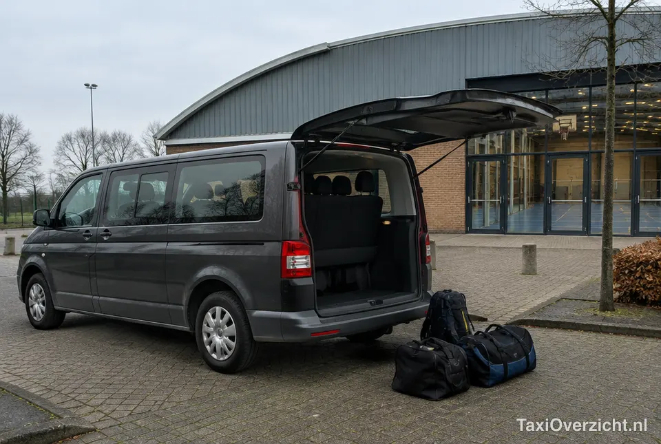 Personenbus voor een sporthal